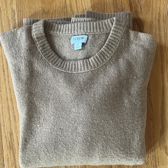 J. Crew Women's Beige Crewneck Sweater - Picture 2 of 6